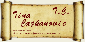 Tina Čajkanović vizit kartica